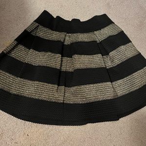 black and gold skirt